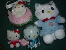 Lot of 4 Hello Kitty Plush (some with Tags!)