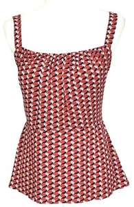 CAbi #778 Sz 4 Dream Day Top Adjustable Straps GEOMETRIC Multicolor Red - Picture 1 of 11