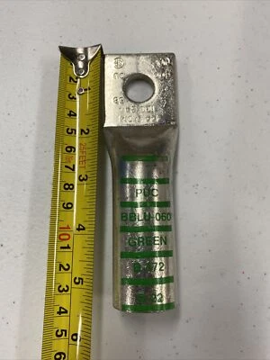 Penn-Union BBLU-060D Copper Compression Long-Barrel Crimp Lug - Image 1 of 3