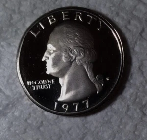 1977 - S PP Washington Quarter 25c - Stempelglanz - Bild 1 von 2