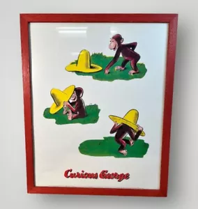 Curious George findet einen Hut Margret Ray gerahmter Kunstdruck 1995 Made in France - Bild 1 von 21