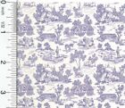 Dollhouse Wallpaper French Champagne Toile Blue