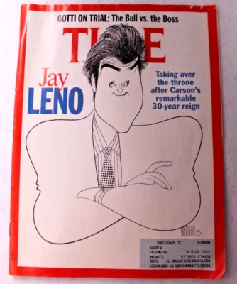 TIME MAGAZINE March 16 1992 JAY LENO JOHN GOTTI Russia Energy Bust vintage ads - Image 1 of 4