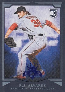 2015 Diamond Kings Framed Blue #176 R.J. Alvarez /99