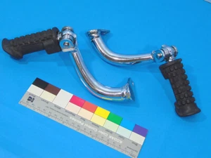 1965 Honda CB450 K0 CB450K0 Footpeg Footrest Foot Pegs Rests Black Bomber CB 450 - Picture 1 of 11