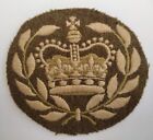 Post Ww2 British Army  Warrant Officer 2 Queens Crown Cloth Badge