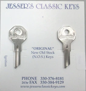 Pair Rare Briggs & Stratton GV-14 Hex Original NOS Keys HARLEY DAVIDSON INDIAN - Picture 1 of 5