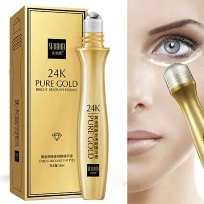 24K Gold Bright Eye Roller Eye Cream Hydrating Moisturizing Eye Serum Eye Care - Image 1 of 4