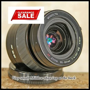 CLEARANCE SONY Alpha A Digital fit Minolta 35 80mm AF Zoom Lens Light Mildew - Picture 1 of 1