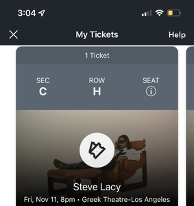 Steve Lacy Greek Theater, LA Tickets: 11/11/22