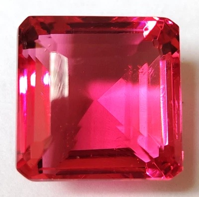 AAA+ Square Cut Large Pink Tourmaline 86 Ct. Loose Gemstone for Ring & Pendant - Image 1 of 4