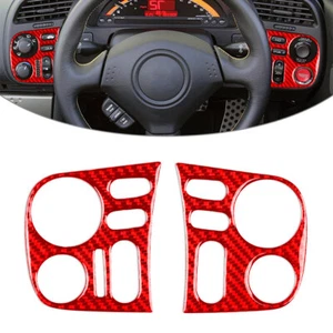 Cubierta interior del tablero del conductor para Honda S2000 2004-2009 RHD 2 piezas roja - Imagen 1 de 6