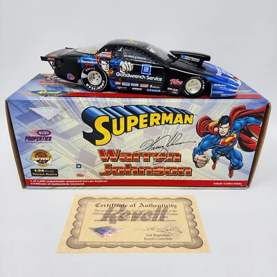 Coche diecast vintage 1999 Revell Warren Johnson Superman Pontiac Prostock 1:24 NHRA Foto 1 de 4