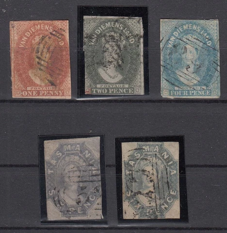 MZ20684/ TASMANIA - VICTORIA - 1867 USED SELECTION - CV 420 $ Cover