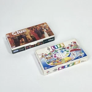 1998 Hasbro 3” Mini Board Game Keychains (missing key rings) Clue & Life - Picture 1 of 5