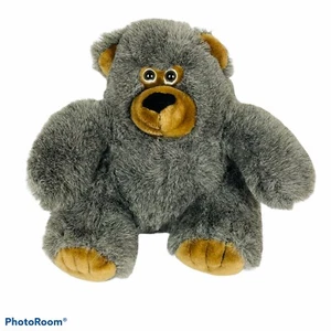Gray Bear Plush Chubby Brown Feet Stuffed Animal Stuffy Plushy Smoky Mountain - Picture 1 of 5