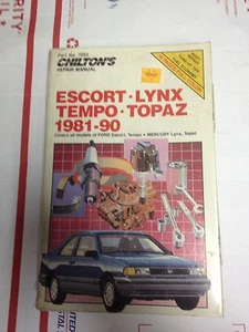 Chiltons manual de reparación automática 1981 1990 escolta tempo lynx topacio - Imagen 1 de 2