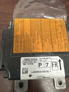 NISSAN ROGUE SRS CONTROL MODULE UNIT PN: 98820 5HS0A (P) - Picture 1 of 5