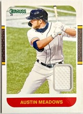 2021 Panini Donruss Retro 1987 Materials Austin Meadows #87M-AM Rays