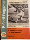DDR Oberliga FC Hansa Rostock - 1. FC Union Berlin - 09.12.1972 - Kopie