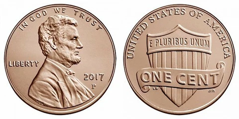 2017 P D  - Lincoln Shield Cent - GEM BU  from Bank Rolls Cover