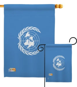 United Nations Intergovernmental Organization Peace Garden House Yard Flag - Picture 1 of 13