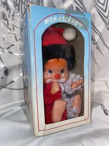 MONCHHICHI CLOWN MON-PIERROT Figur Monchichi *OVP* *Rarität* *w158* - Picture 1 of 8