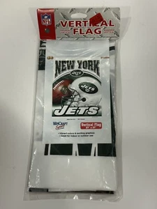 New York Jets NFL Vertical Hanging Sports FLAG 27" x 37" Indoor/Outdoor *NEW * - Picture 1 of 2