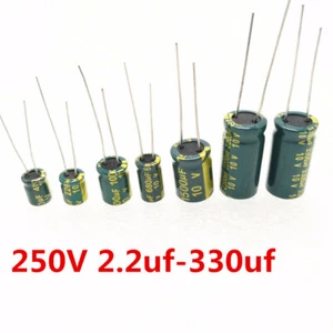 Condensador de aluminio de alta frecuencia 250V bajo ESR 2.2/10/22/15/100/220/330 UF - Imagen 1 de 3