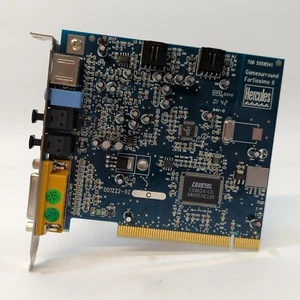 Tarjeta de sonido Hercules Gamesurround Fortissimo II Crystal CS4624-CQ PCI 98 XP DOS - Imagen 1 de 6