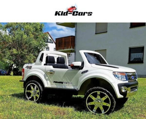 Kinderauto elektrisch 2-Sitzer jeep Elektrofahrzeug 12V Ford 4x4 Allrad in weiß - Bild 1 von 16
