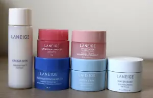 Laneige Lip Sleeping, Bouncy & Firm, Water Sleeping, Water Bank, Cream Skin Set - Picture 1 of 3
