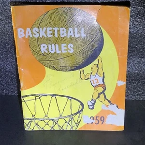 1959-60 RULE BOOK Official NATIONAL BASKETBALL COMMITTEE Vintage Sports Guide - Imagen 1 de 22