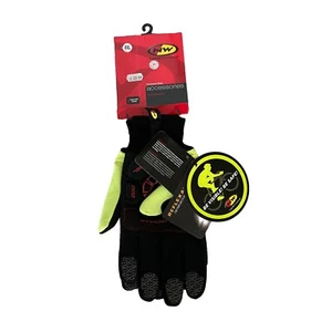 NORTHWAVE 4 PRO LONG GLOVES FLURESCENT YELLOW GEL PADDED WINTER GLOVES XX-LARGE  - Picture 1 of 2