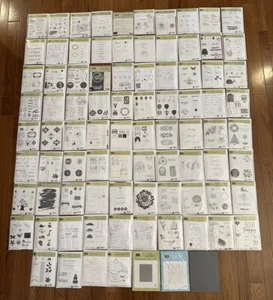 Lot of 87 Stampin Up! Stamp Sets Rubber Cling with Some Dies, Plates, Holidays - Picture 1 of 20