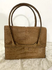 Flecha dorada cuero auténtico vintage usado aprox 60-70 años. - Imagen 1 de 15