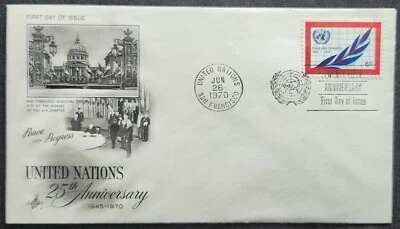 United Nations - Scott 209 - Peace And Progress - 1970 - First Day Cover - Image 1 of 2