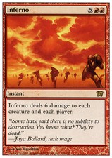 Inferno - 8th Edition - LP, English MTG Magic FLAT RATE SHIP