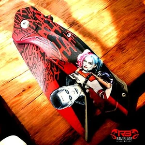 8" Red Quinn Joker Spring Assisted OPEN Blade Folding POCKET KNIFE EDC - Picture 1 of 5