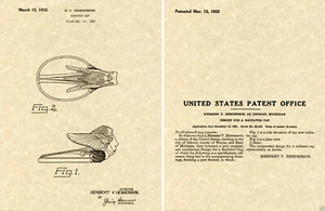 1931 1932 PLYMOUTH HOOD ORNAMENT Patent Print READY TO FRAME radiator cap - Picture 1 of 1