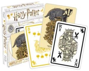 Harry Potter Poufsouffle Ensemble De 52 Cartes à Jouer Jokers) - Picture 1 of 1
