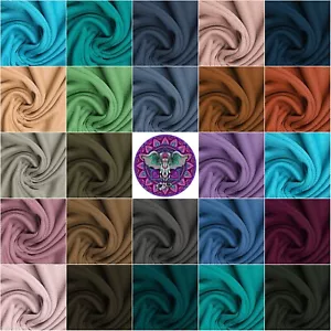Cotton Rib Fabric 2 Way Stretch Cotton Elastane Soft Ribbed Jersey Knit Material - Picture 1 of 23