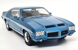 KK 1/18 Pontiac Le Mans GTO 1972 Light Blue Diecast Scale Model Car - Picture 1 of 7