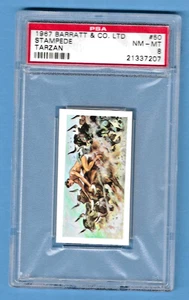 1967 Barratt & Co. LTD Stampede Tarzan #50 PSA 8 #21337207 - Picture 1 of 3