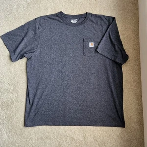 Carhartt T Shirt Herren 3XL Loose Fit Grau Heavyweight Kurzarm Utility - Bild 1 von 6