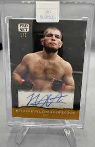 2022 Leaf Pro Set Autograph Gold Khabib Nurmagomedov True 1/1 Legend HOF - Bild 1 von 2