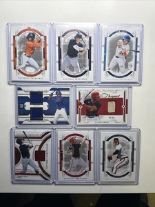 x8 lot 2024 National Treasure Baseball Various Player SP Card 2-Relics JB5 - Picture 1 of 6