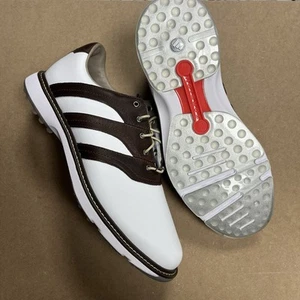 New Adidas MC Z-Traxion White/Brown Golf Shoes Men's Size 11.5 - IG0910 - Picture 1 of 10