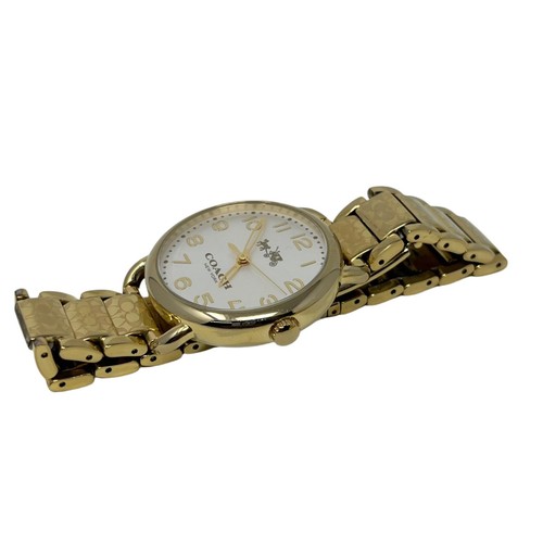 Orologio Donna Coach Delancey Bracciale Acciaio Inox Ionico Tono Oro 36mm
