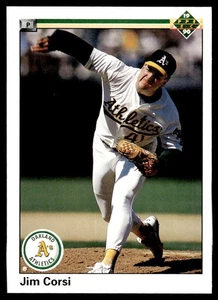 1990 Upper Deck Jim Corsi Oakland Athletics #521 - Picture 1 of 2